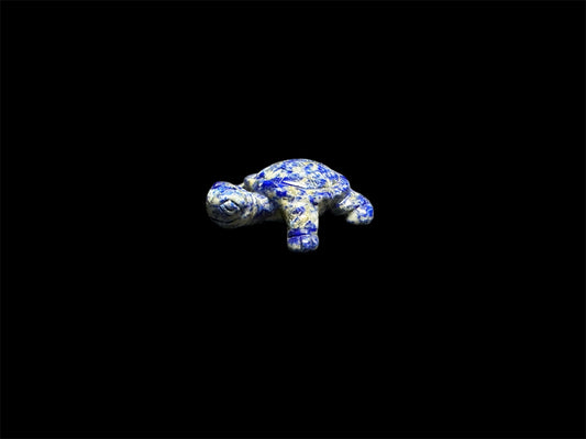 Lapis Turtle Carving