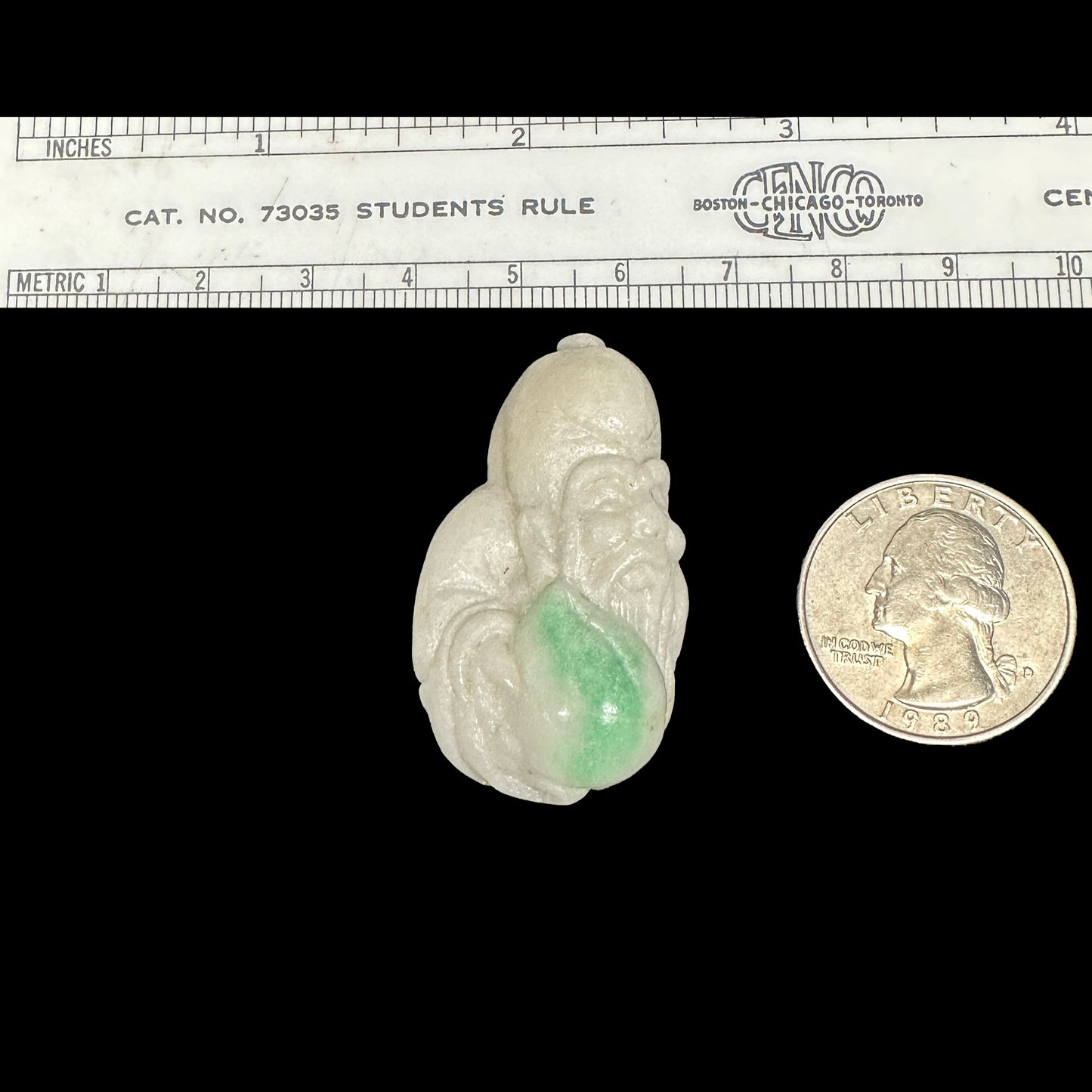 Old Man Jade Carving
