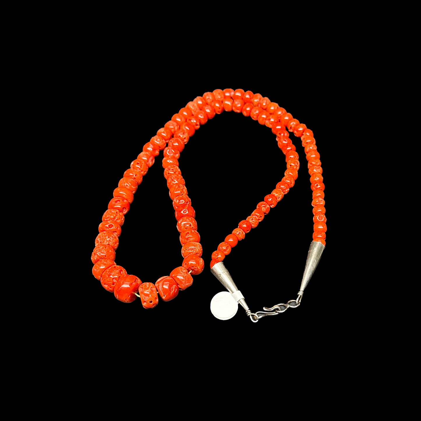 Single Strand Mediterranean Coral Necklace