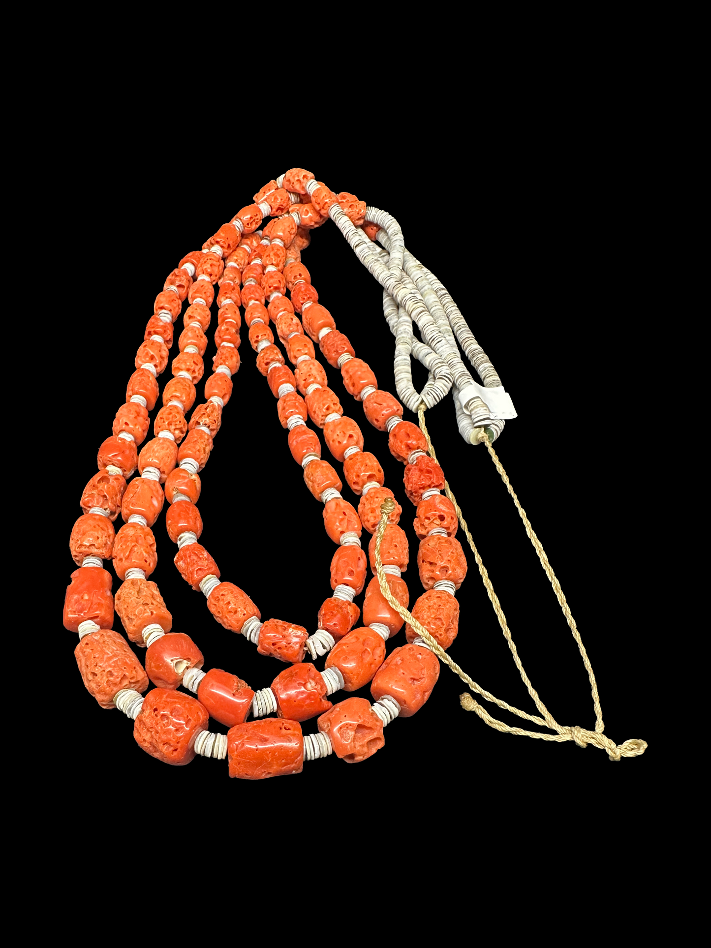 Mediterranean Coral Necklace (Triple Strand)