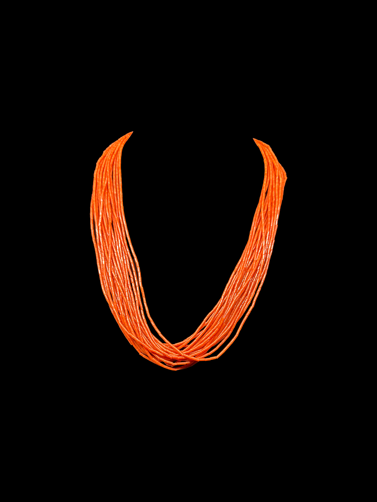 Mediterranean Coral Necklace (20 Strand)