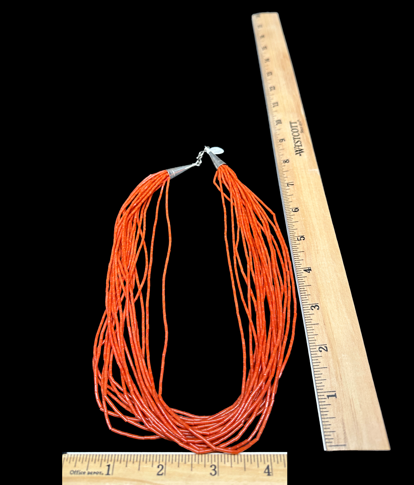 Mediterranean Coral Necklace (20 Strand)