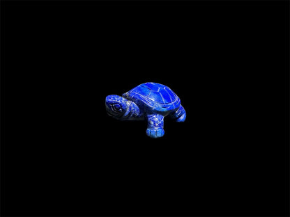 Lapis Turtle Carving