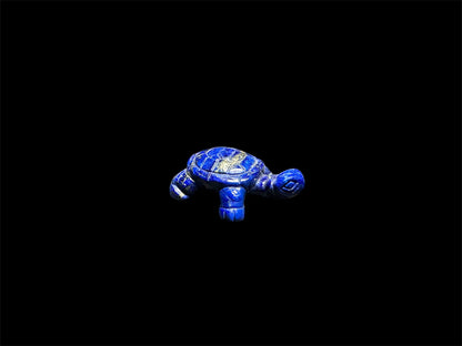 Lapis Turtle Carving