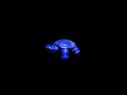 Lapis Turtle Carving