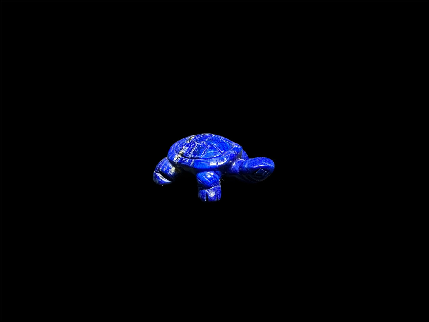 Lapis Turtle Carving