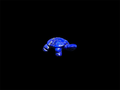 Lapis Turtle Carving