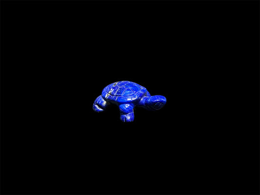 Lapis Turtle Carving
