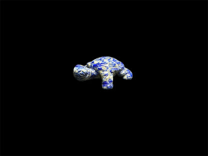 Lapis Turtle Carving