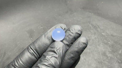 Blue Chalcedony Cabochon 11.5 Carats Round
