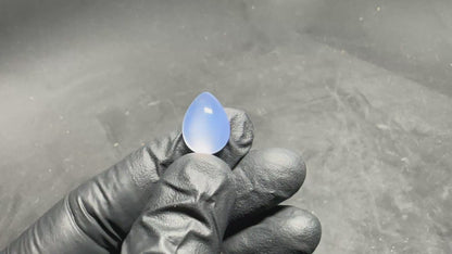 Blue Chalcedony Cabochon 8 Carats Tear-Shape